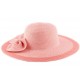 Chapeau Paille Lubly Rose Saumon ANCIENNES COLLECTIONS divers