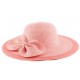 Chapeau Paille Lubly Rose Saumon ANCIENNES COLLECTIONS divers