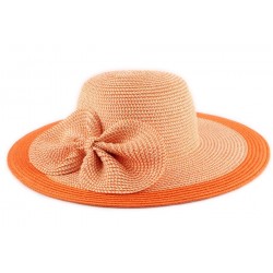 Chapeau Paille Lubly Orange ANCIENNES COLLECTIONS divers