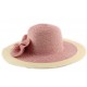 Chapeau paille Lubly Rouge et crème ANCIENNES COLLECTIONS divers