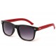 Lunettes Soleil Yacht Club Noire Monture Simili cuir Rouge ANCIENNES COLLECTIONS divers