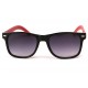 Lunettes Soleil Yacht Club Noire Monture Simili cuir Rouge ANCIENNES COLLECTIONS divers