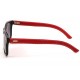 Lunettes Soleil Yacht Club Noire Monture Simili cuir Rouge ANCIENNES COLLECTIONS divers