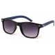 Lunettes Soleil Yacht Club Noire Monture Simili Cuir Bleu ANCIENNES COLLECTIONS divers