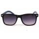 Lunettes Soleil Yacht Club Noire Monture Simili Cuir Bleu ANCIENNES COLLECTIONS divers