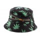 Bob Streetwear Noir feuille Verte avec ZIP ANCIENNES COLLECTIONS divers