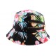 Bob streetwear noir Floral avec ZIP ANCIENNES COLLECTIONS divers