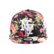 Snapback NY Noir à Fleurs Rouges ANCIENNES COLLECTIONS divers