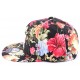 Snapback NY Noir à Fleurs Rouges ANCIENNES COLLECTIONS divers