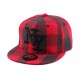 Snapback NY Carreaux Rouge et Noir ANCIENNES COLLECTIONS divers