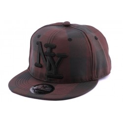 Snapback NY Carreaux Marron et Noir ANCIENNES COLLECTIONS divers