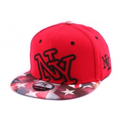 Snapback NY Rouge Vintage Drapeau USA ANCIENNES COLLECTIONS divers