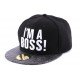 Snapback JBB Couture I'm a Boss Noire visière Croco ANCIENNES COLLECTIONS divers