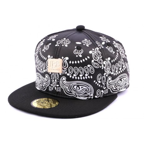 Snapback JBB couture Noire imprimé Bandana ANCIENNES COLLECTIONS divers