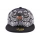 Snapback JBB couture Noire imprimé Bandana ANCIENNES COLLECTIONS divers