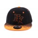 Casquette Snapback NY Noire et Orange enfant jusqu'à 7 Ans ANCIENNES COLLECTIONS divers