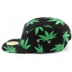 Casquette 5 Panel JBB Couture Noire Feuilles Vertes ANCIENNES COLLECTIONS divers