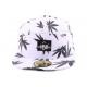 Casquette 5 Panel JBB Couture Blanche Feuilles Noires ANCIENNES COLLECTIONS divers