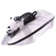 Chapeau Mariage Falyne Noir et Blanc en Sisal ANCIENNES COLLECTIONS divers