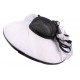 Chapeau Mariage Falyne Noir et Blanc en Sisal ANCIENNES COLLECTIONS divers