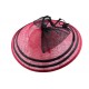 Chapeau Mariage Josepha Rouge et Noir en Sisal ANCIENNES COLLECTIONS divers