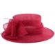 Chapeau Cérémonie Aboés en sisal rouge ANCIENNES COLLECTIONS divers