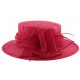 Chapeau Cérémonie Aboés en sisal rouge ANCIENNES COLLECTIONS divers