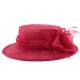 Chapeau Cérémonie Aboés en sisal rouge ANCIENNES COLLECTIONS divers