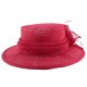 Chapeau Cérémonie Aboés en sisal rouge ANCIENNES COLLECTIONS divers