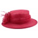 Chapeau Cérémonie Aboés en sisal rouge ANCIENNES COLLECTIONS divers