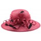 Chapeau Mariage Angly Bordeaux et Noir en sisal ANCIENNES COLLECTIONS divers