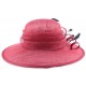 Chapeau Mariage Angly Bordeaux et Noir en sisal ANCIENNES COLLECTIONS divers