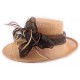 Chapeau de mariage Féréole Marron en sisal ANCIENNES COLLECTIONS divers