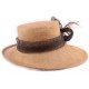 Chapeau de mariage Féréole Marron en sisal ANCIENNES COLLECTIONS divers