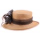 Chapeau de mariage Féréole Marron en sisal ANCIENNES COLLECTIONS divers