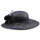 Chapeau Mariage Rosa Noir en sisal ANCIENNES COLLECTIONS divers