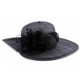 Chapeau Mariage Rosa Noir en sisal ANCIENNES COLLECTIONS divers