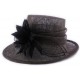 Chapeau mariage Myrel marron foncé en sisal ANCIENNES COLLECTIONS divers