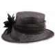 Chapeau mariage Myrel marron foncé en sisal ANCIENNES COLLECTIONS divers